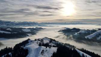 Lüderenalp, Winter, Drohne