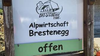 Alpwirtschaft Brestenegg Eriswil Schild