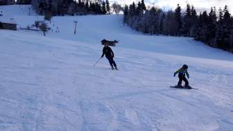Skilift Wasen, Emmental, Skifahrer