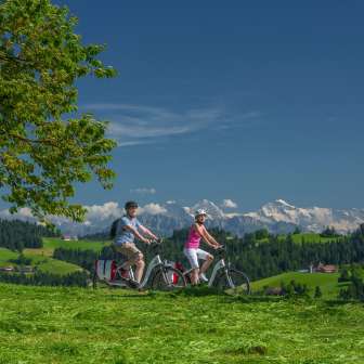 Unterwegs auf der Herzschlaufe Napf Nr. 399 auf der Harendegg zwischen Willisau und Langnau.