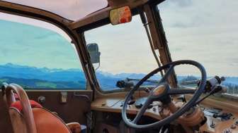 Oldtimer, Innenansicht, Fahrersitz